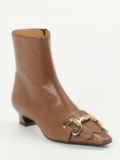 Damen Andrea Puccini – Stiefeletten aus Lammleder kastanien