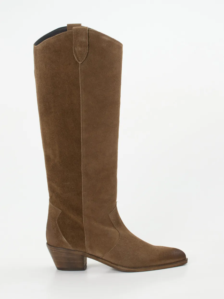 Damen Andrea Puccini – Western-Boots aus Veloursleder