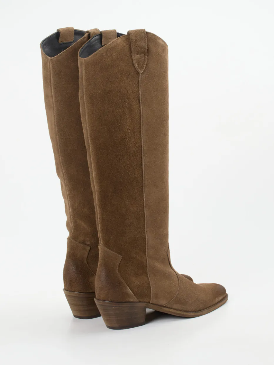 Damen Andrea Puccini – Western-Boots aus Veloursleder