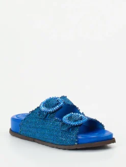 Damen Andrea Puccini – Zweiriemer-Pantolette aus Textil