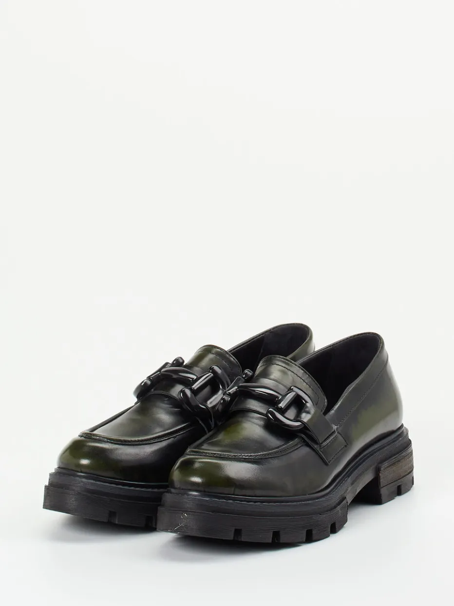 Damen Andrea Sabatini – Chunky Loafer aus Hochglanzleder