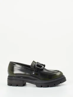 Damen Andrea Sabatini – Chunky Loafer aus Hochglanzleder