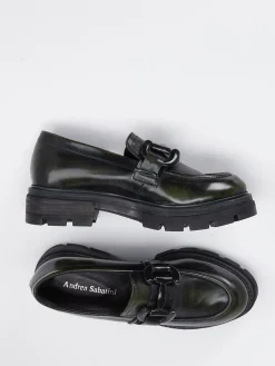 Damen Andrea Sabatini – Chunky Loafer aus Hochglanzleder