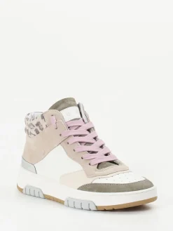 – High-Top Sneaker aus Kalbleder Pastell*Andrea Sabatini Outlet