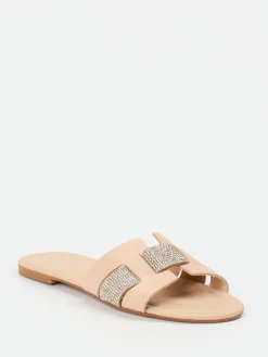 Damen Andrea Sabatini – Pantolette aus Kalbleder Nude-Rosa