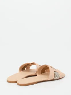 Damen Andrea Sabatini – Pantolette aus Kalbleder Nude-Rosa