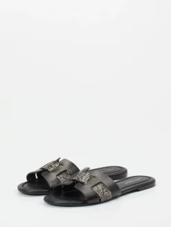 – Pantolette aus Kalbleder mit Strass*Andrea Sabatini Best