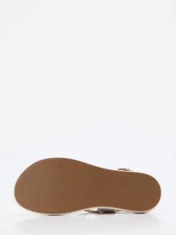 – Plateausandale aus Kalbleder creme*Andrea Sabatini