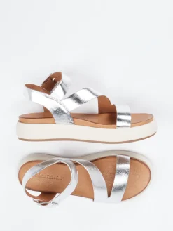 – Plateau-Sandalen aus Metallicleder*Andrea Sabatini Discount