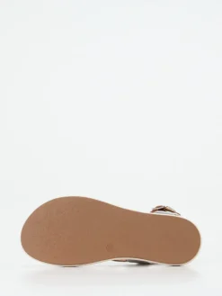 – Plateau-Sandalen aus Metallicleder*Andrea Sabatini Discount