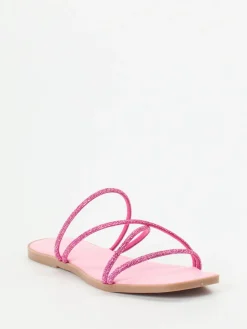 Damen Andrea Sabatini – Zehentrenner aus Metallicleder