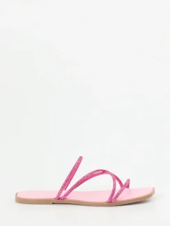 Damen Andrea Sabatini – Zehentrenner aus Metallicleder