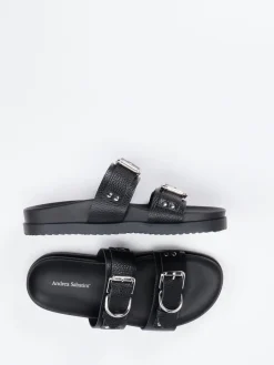 – Zweiriemer-Pantolette aus Hirschleder*Andrea Sabatini Online