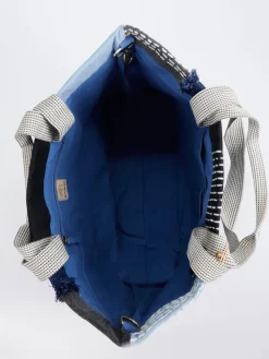 Damen ANOKHI – Shopper aus Textil im Patchwork-Design