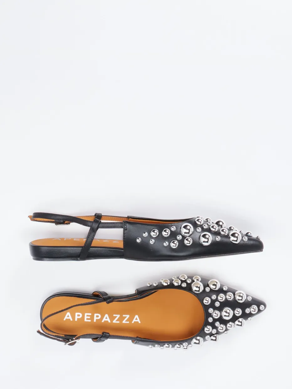 – Slingpumps aus Glattleder*Apepazza