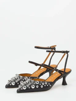 – Slingpumps aus Leder Glam-Akzent*Apepazza