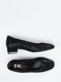 – Blockabsatz-Pumps aus geprägtem Leder*Ara Clearance