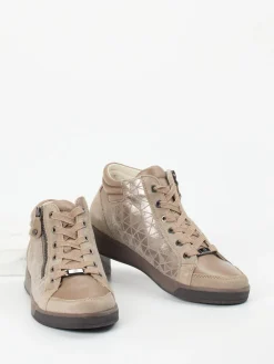 Damen Ara – High-Top Sneaker aus geprägtem Leder