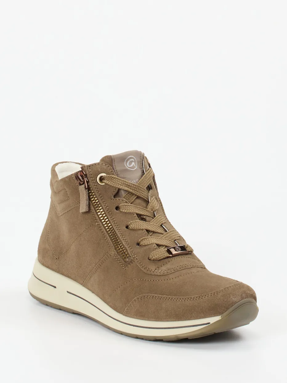 Damen Ara – High-Top Sneaker aus Veloursleder