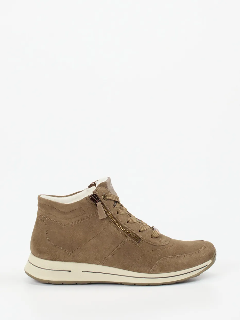 Damen Ara – High-Top Sneaker aus Veloursleder