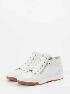 – High-Top-Sneaker aus Kalbleder Offwhite*Ara New