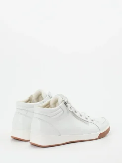 – High-Top-Sneaker aus Kalbleder Offwhite*Ara New