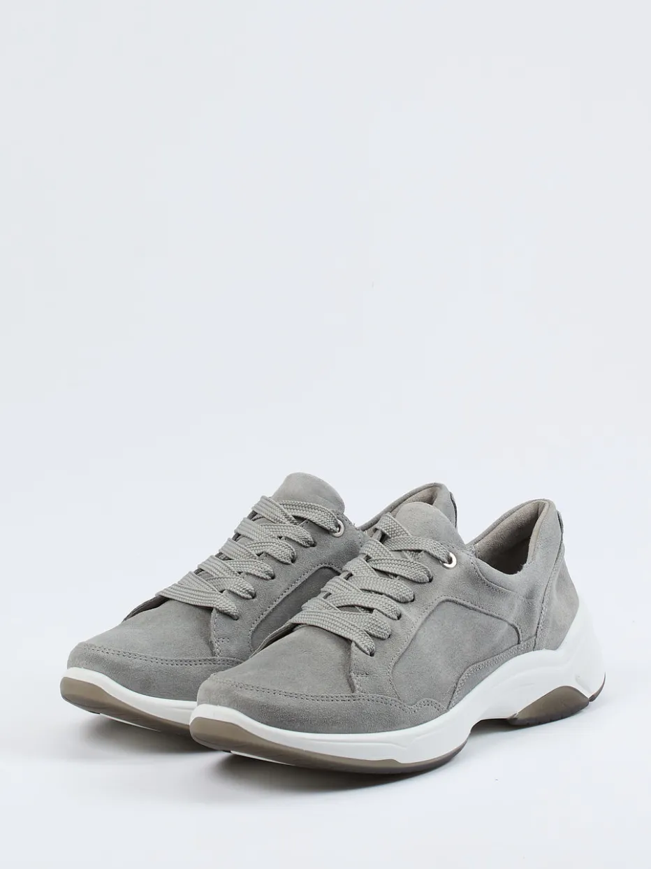 – Komfort-Sneaker aus Veloursleder hellgrau*Ara New