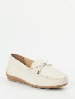 Damen Ara – Loafer aus Hirschleder cremeweiß