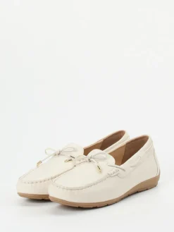 Damen Ara – Loafer aus Hirschleder cremeweiß