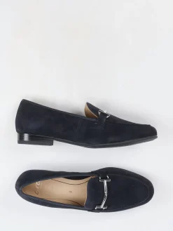 Damen Ara – Loafer aus Veloursleder Dunkel