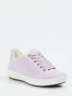 Damen Ara – Low-Top Sneaker aus Veloursleder Flieder