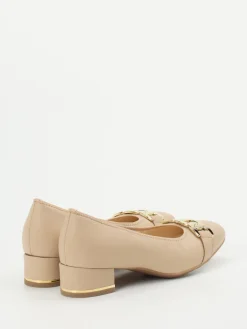 Damen Ara – Pumps aus Kalbleder mit Zierkette