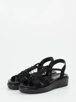 Damen Ara – Sandalette aus geprägtem Leder