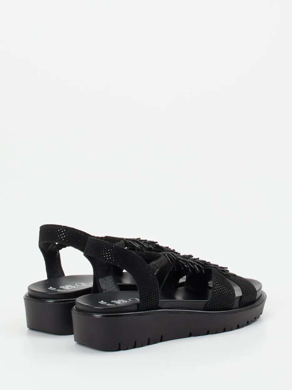 Damen Ara – Sandalette aus geprägtem Leder