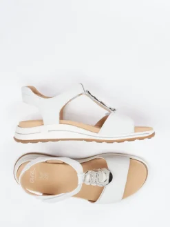 Damen Ara – Sandalette aus Kalbleder Off-White