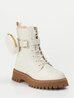 Damen Ara – Schnürboots aus geprägtem Leder in