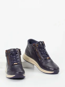 – Schnürstiefelette aus Kalbleder dunkel*Ara Hot