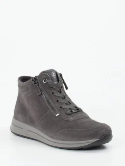 Damen Ara – Schnürstiefelette aus Veloursleder