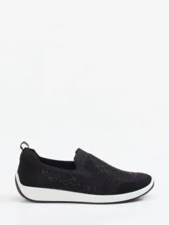 – Slip-On Sneaker aus Stretch mit Glitzerdetails*Ara New