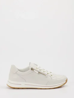 Damen Ara – Sneaker aus Kalbleder in Offwhite