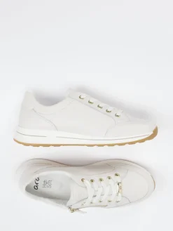 Damen Ara – Sneaker aus Kalbleder in Offwhite