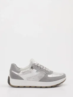 Damen Ara – Sneaker aus Veloursleder Hell