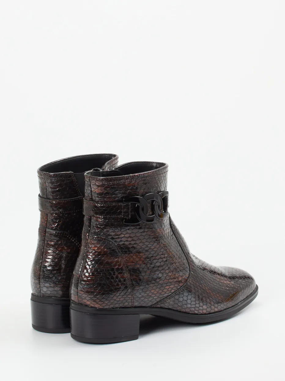 – Stiefelette aus geprägtem Leder in*Ara Clearance