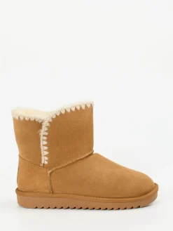 Damen Ara – Winter-Boots aus Veloursleder camel