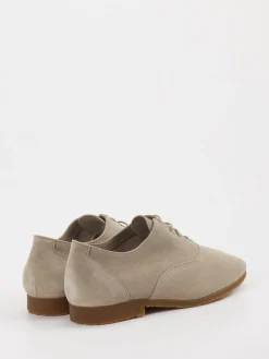 Damen Arche – Derby-Schnürschuh aus Veloursleder grau