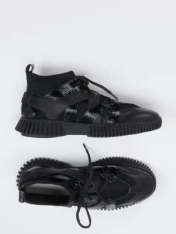 Damen Arche – High-Top Sneaker aus Kalb- und Lackleder