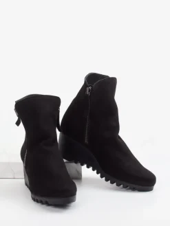 Damen Arche – Keilabsatz-Stiefelette aus Nubukleder