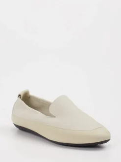 Damen Arche – Loafer aus Hirschleder in Cremeweiß