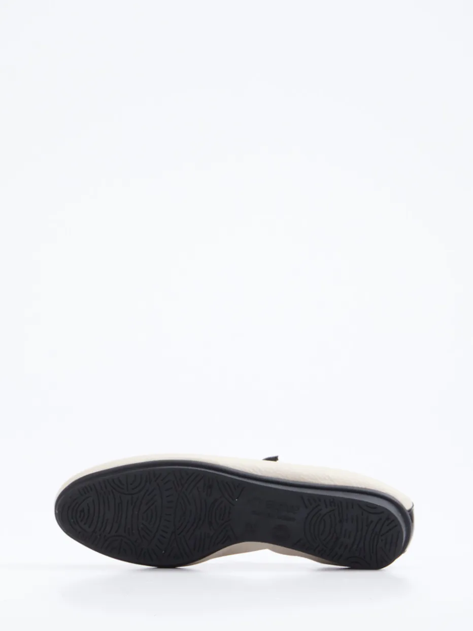 Damen Arche – Mary Jane Ballerinas aus Nubukleder creme