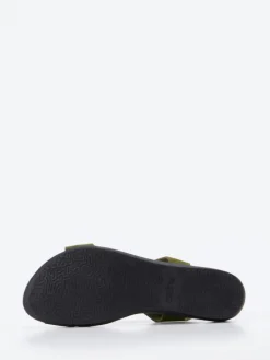 Damen Arche – Sandalen aus Veloursleder in Oliv